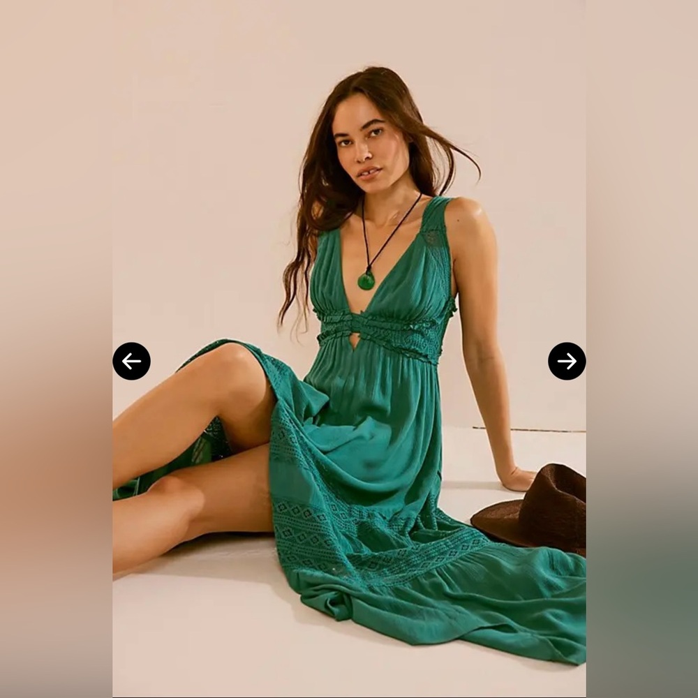 Free People Hadlee Maxi Dress, XS, Bayou